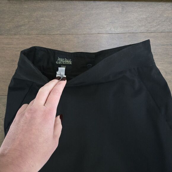 Rare Vintage Jean Paul Gaultier Black High Waist Tulip Skirt Size 40 US size 6 - Picture 7 of 11